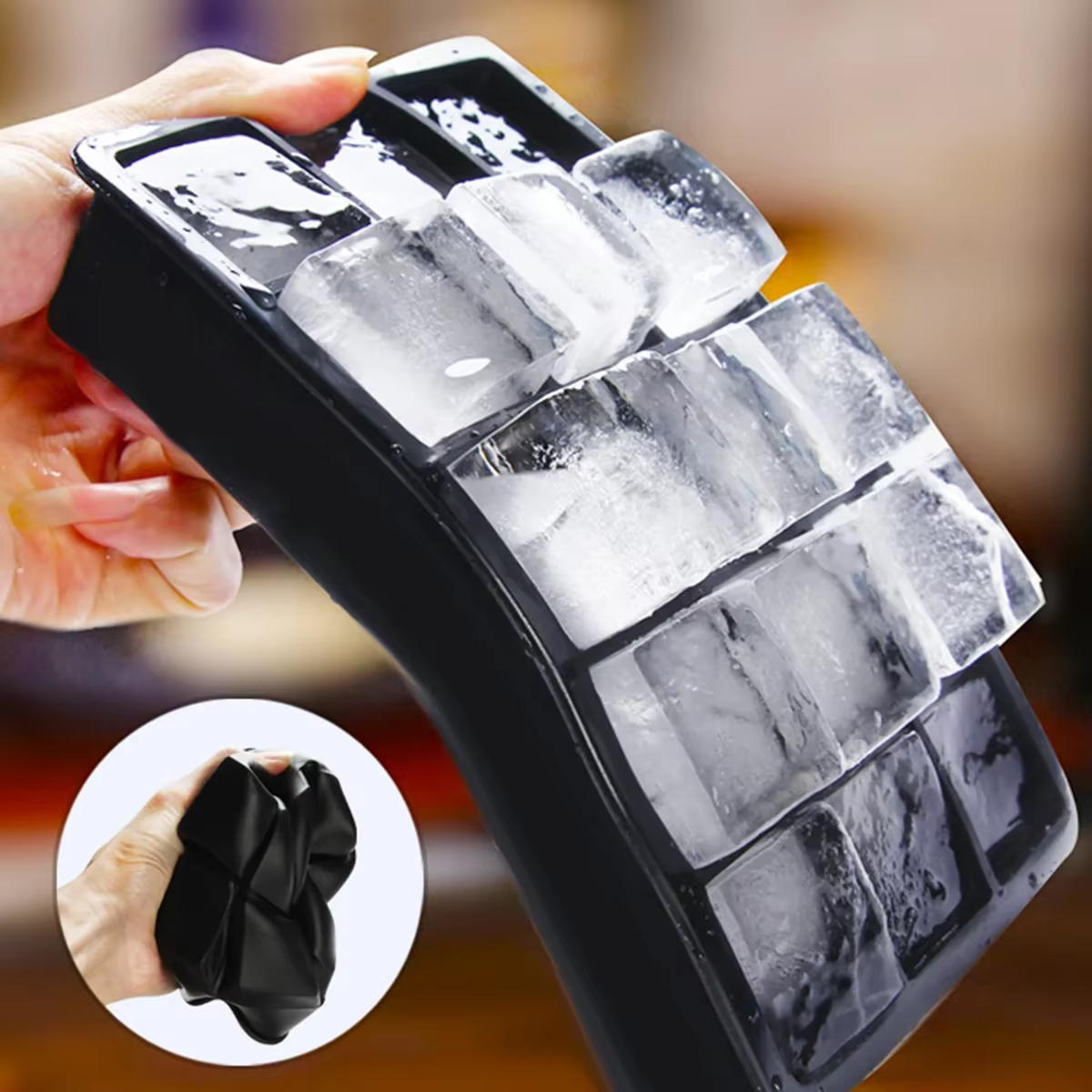 Wine Beer Refrigerator - 6/8/15 Grids Big Ice Food Mold