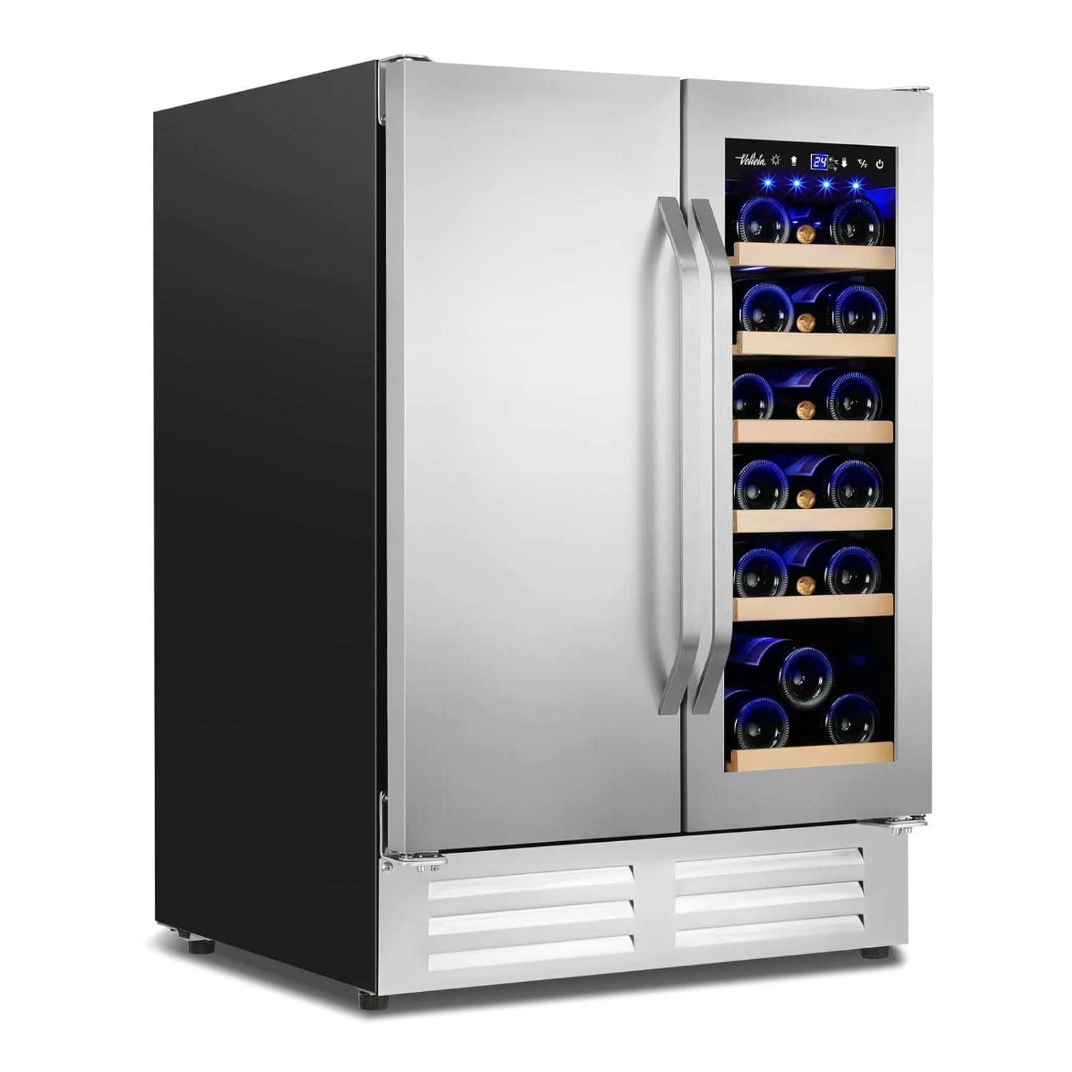 Wine Beer Refrigerator - Wine and Beverage Refrigerator,24 Inch Dual