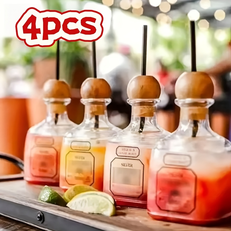 Wine & Beer Emporium - Reusable 12.68oz Clear Plastic Mini Bottles
