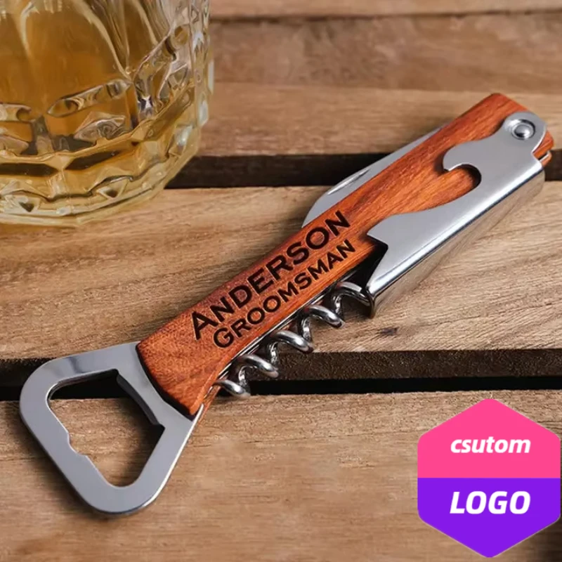 Wine In Beer Bottle - Personalize Stainless Steel Knife Laser Custom