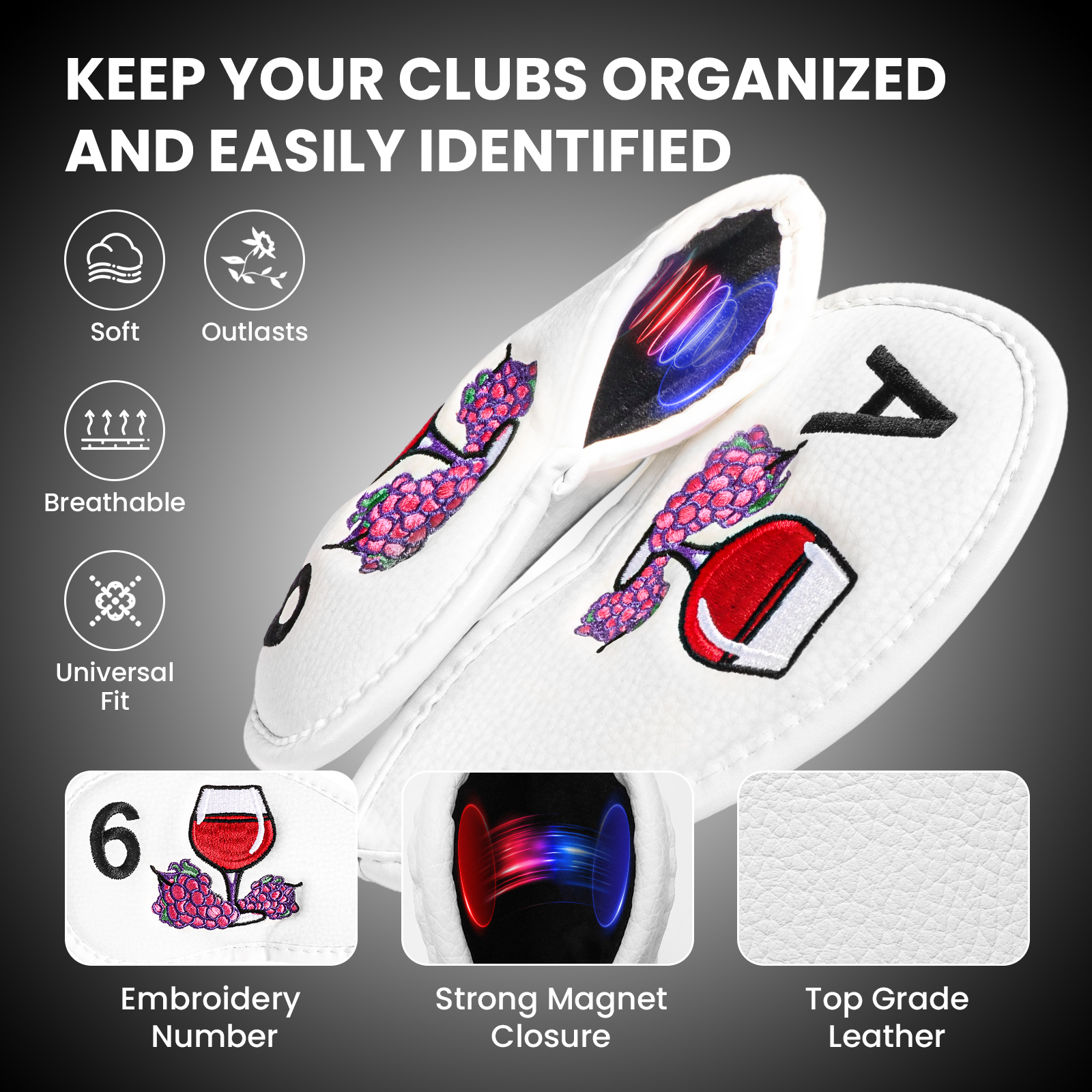 Magnetic Golf Club Head Covers - Wine & Beer Emporium recensione e prezzo