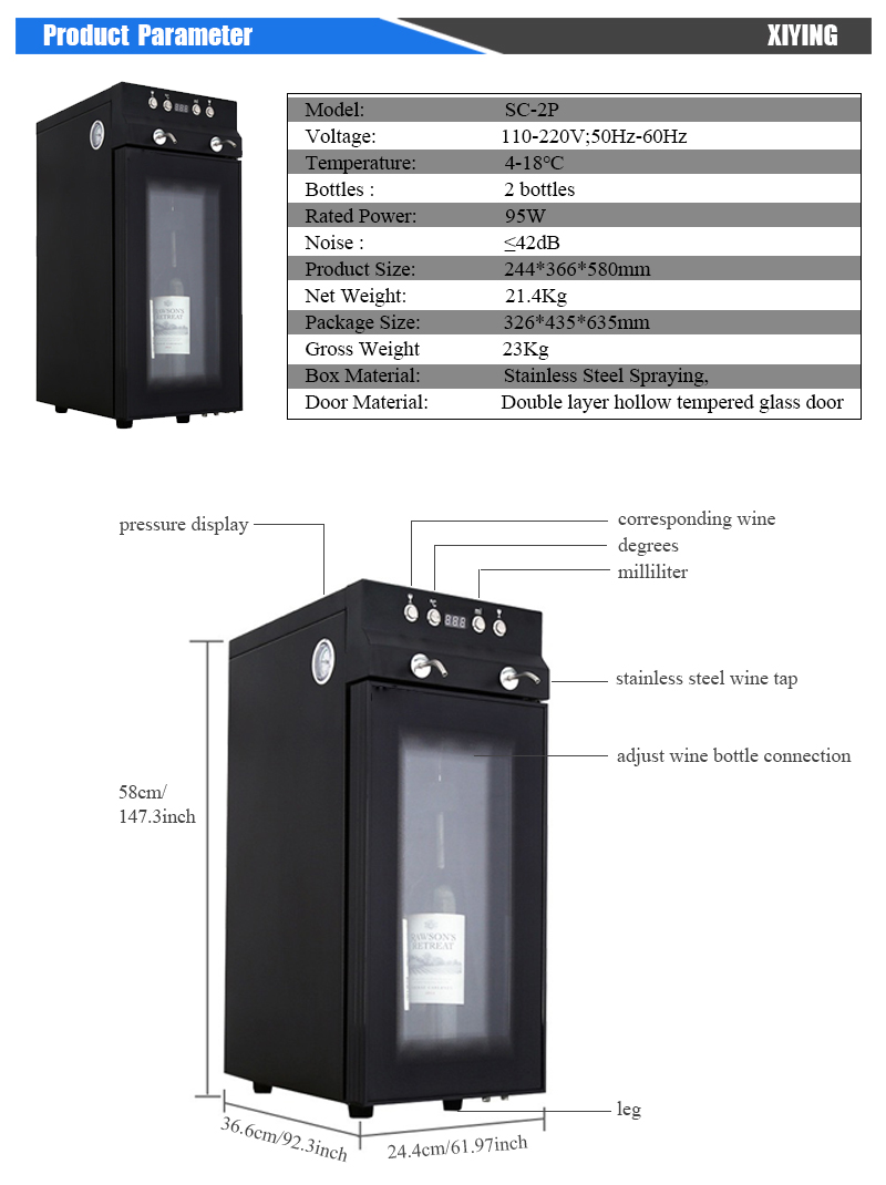 Luxury 2-Bottle Automatic Bar  - Wine & Beer Emporium recensione e prezzo