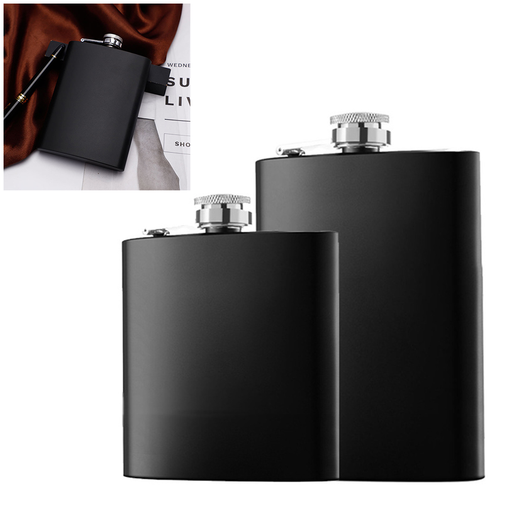 6/8oz Black Hip Flask Stainles - Wine Beer Spirits recensione e prezzo