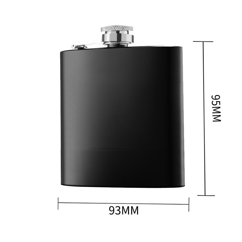6/8oz Black Hip Flask Stainles - Wine Beer Spirits recensione e prezzo