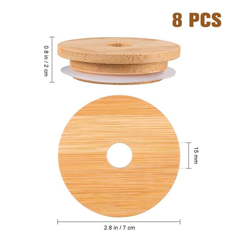Jar Lids Straw Lid With Glass  - Wine Beer Spirits recensione e prezzo