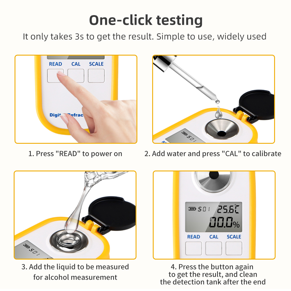 Digital Alcohol Refractometer  - Wine Beer Spirits recensione e prezzo