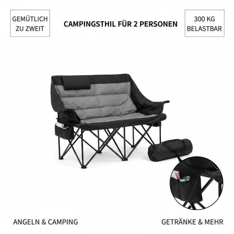 Double Camping Chair, Oversize - Wine Bag Carry Two recensione e prezzo