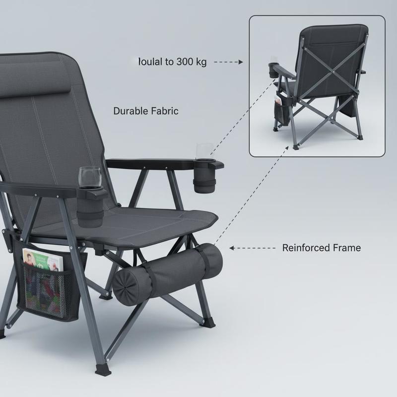 Double Camping Chair, Oversize - Wine Bag Carry Two recensione e prezzo