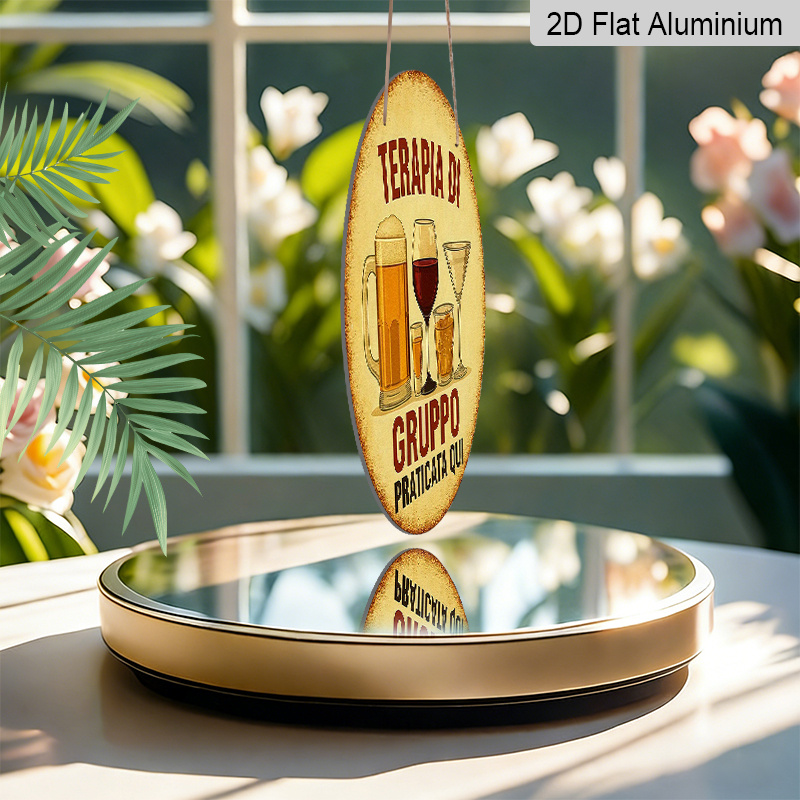 2D Flat, 1pc 7.87inchs Round A - Beer And Wine Quote recensione e prezzo