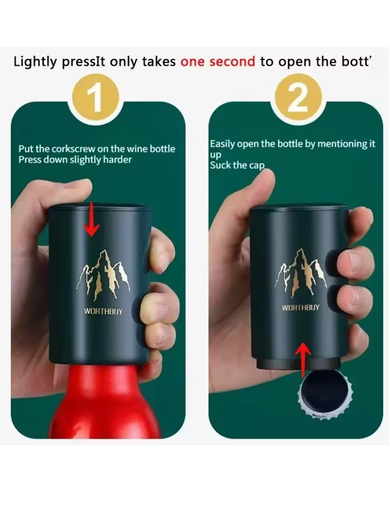 1Pcs Automatic Beer Bottle Ope - Wine In Beer Bottle recensione e prezzo
