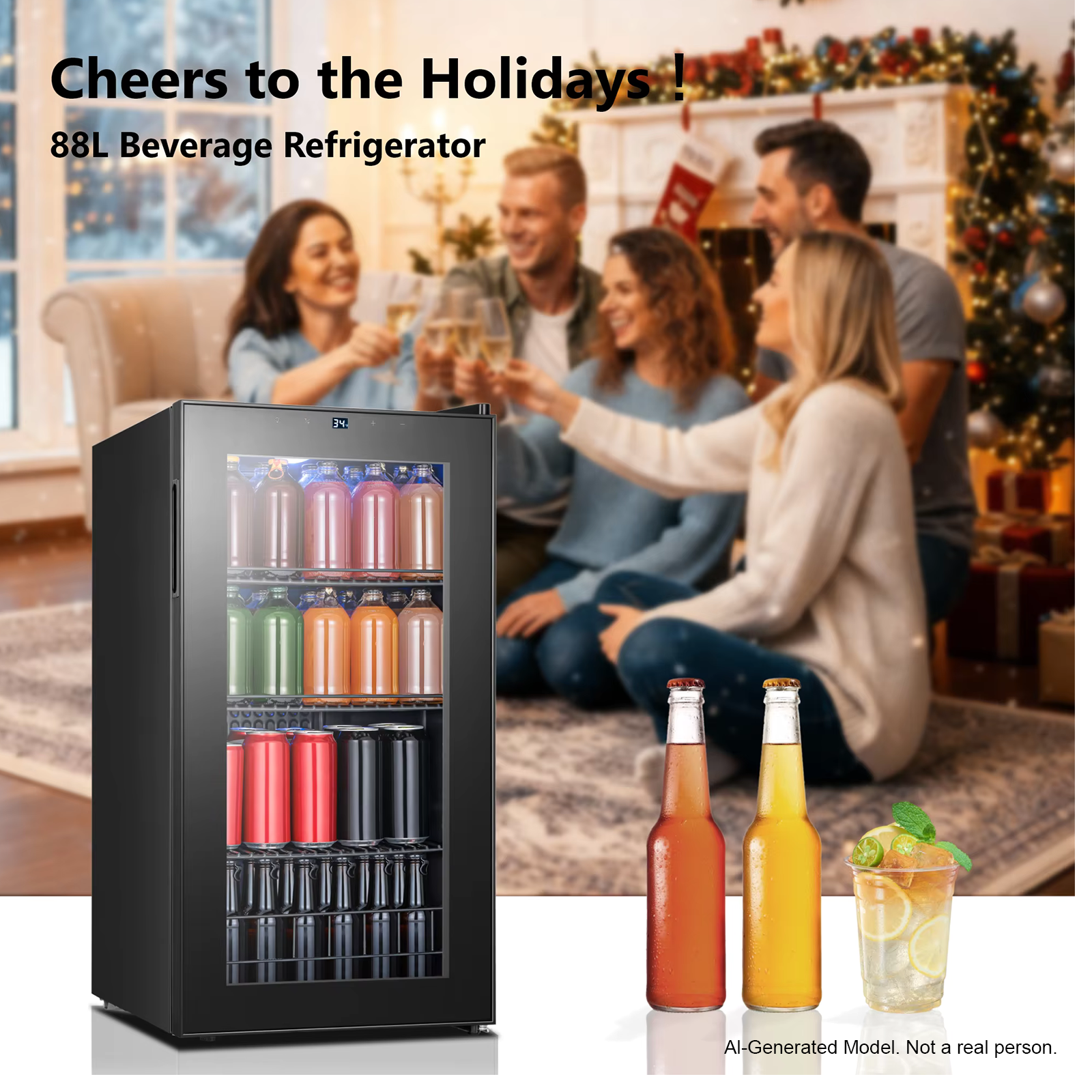 Mini Glass Door Beverage Coole - Wine Beer Cooler Direct recensione e prezzo