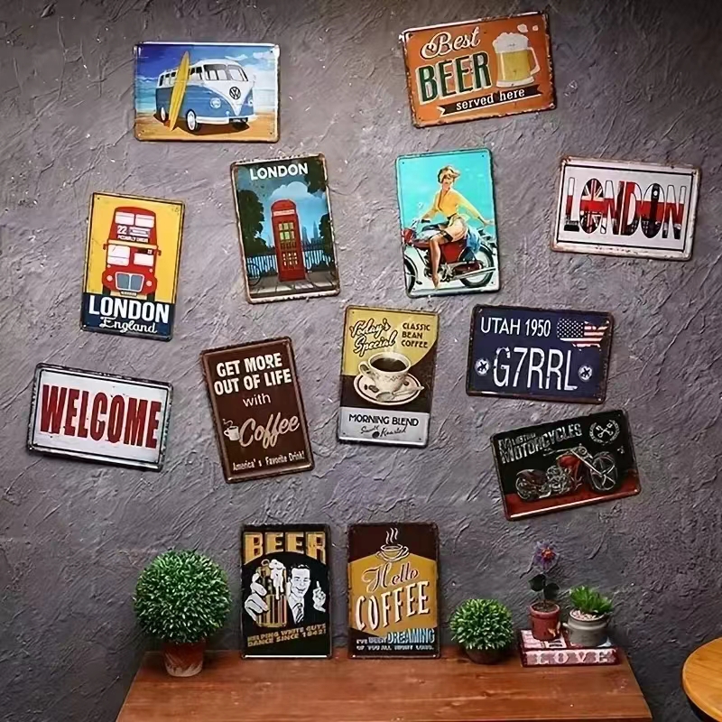 High Definition Metal Tin Sign - Beer And Wine Quote recensione e prezzo