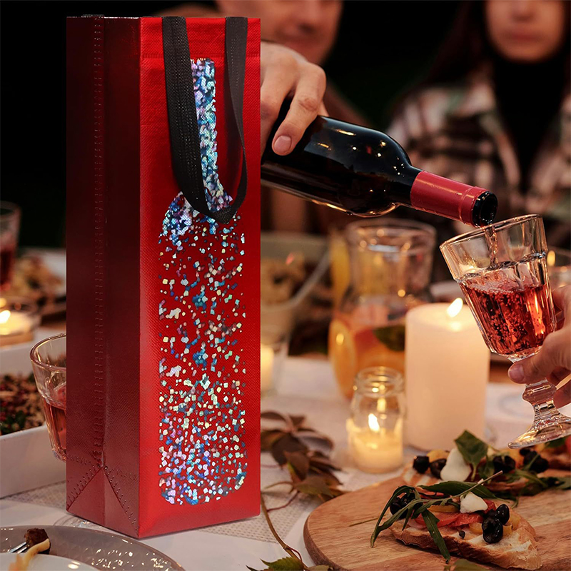 Wine Bag Non-Woven Fabric Tote - Wine Beer Refrigerator recensione e prezzo