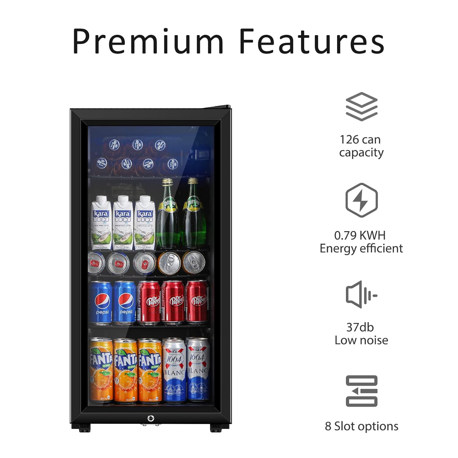 Beverage Refrigerator, 3.2 Cu. - Wine Beer Refrigerator recensione e prezzo