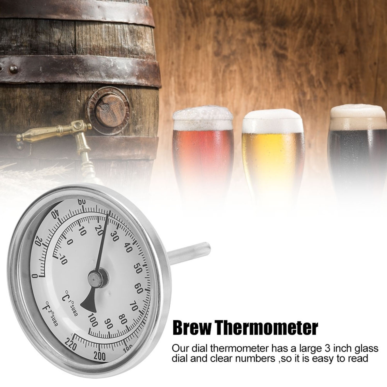 Weldless Bi metal Thermometer  - Beer Wine Kit recensione e prezzo