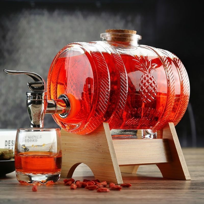 1L Glass Whiskey Barrel Wine B - Wine Beer Spirits recensione e prezzo