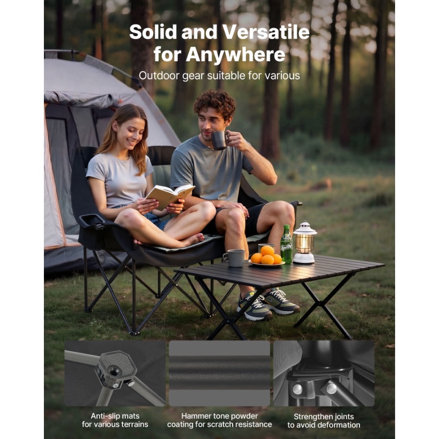 Sturdy Double Camping Chair fo - Wine Bag Carry Two recensione e prezzo