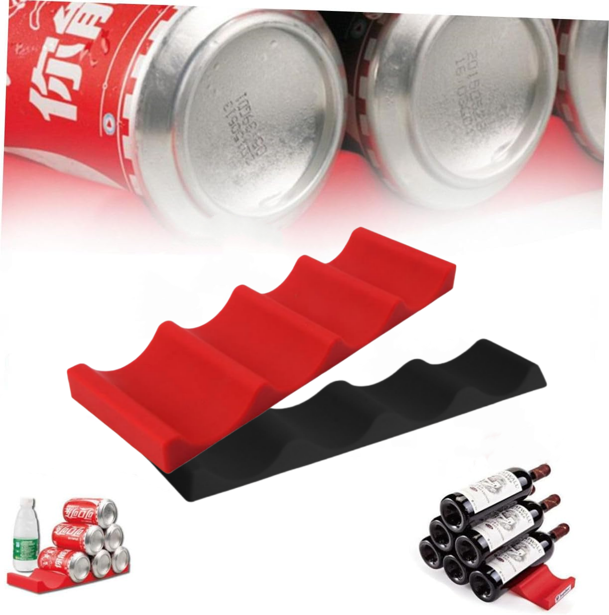 Bottle Stacker Rack Silicone F - Wine Beer Refrigerator recensione e prezzo