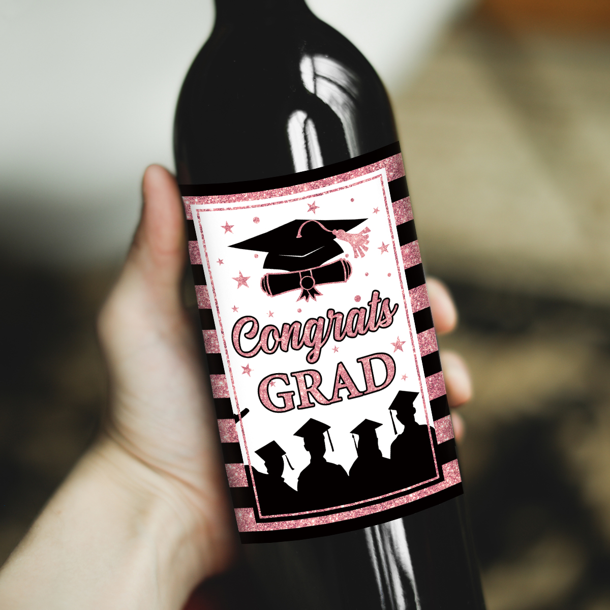 6pcs Congrats Grad Class 2026  - Wine In Beer Bottle recensione e prezzo