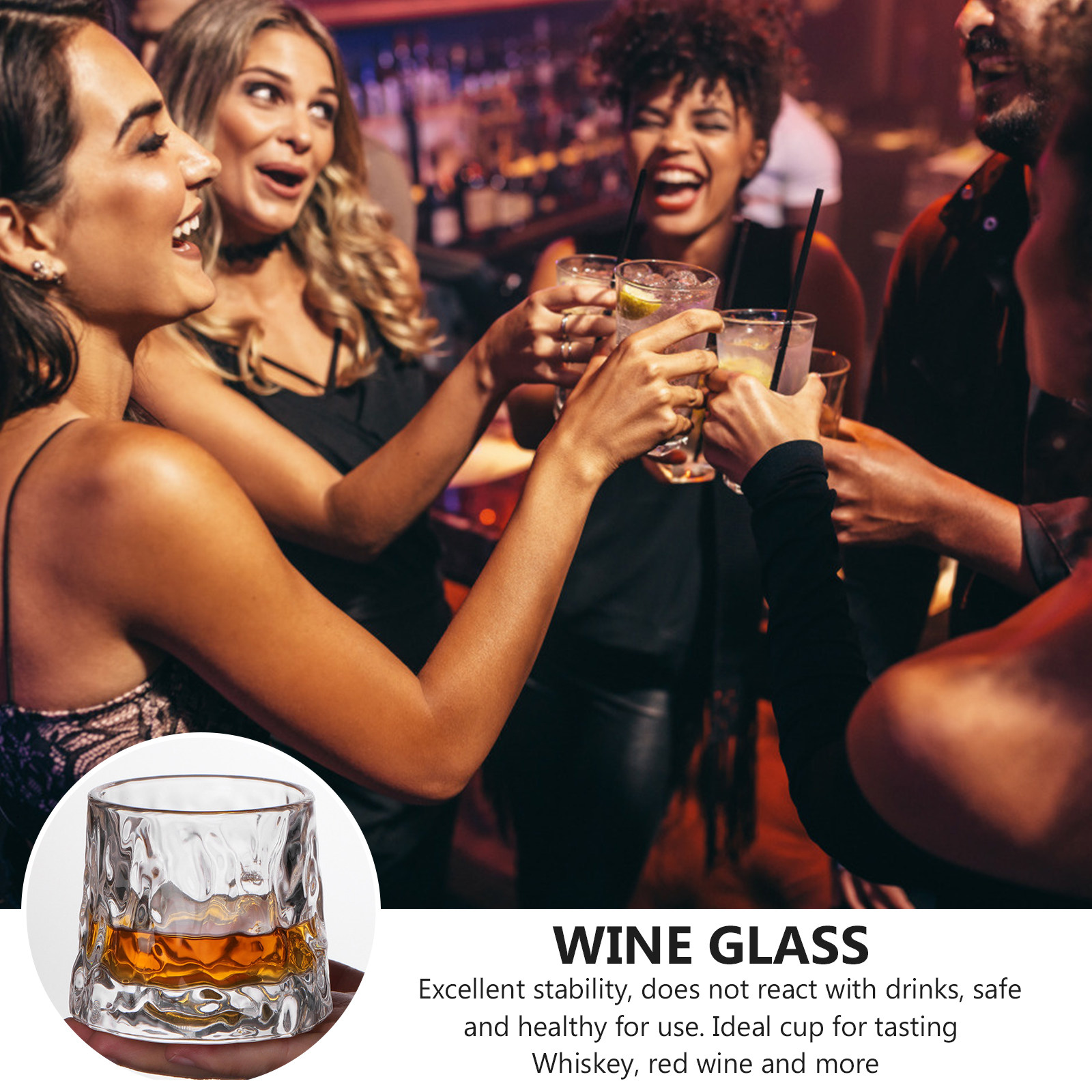 1Pcs Hammered Wine Glass Cup P - Wine In Beer Glass recensione e prezzo