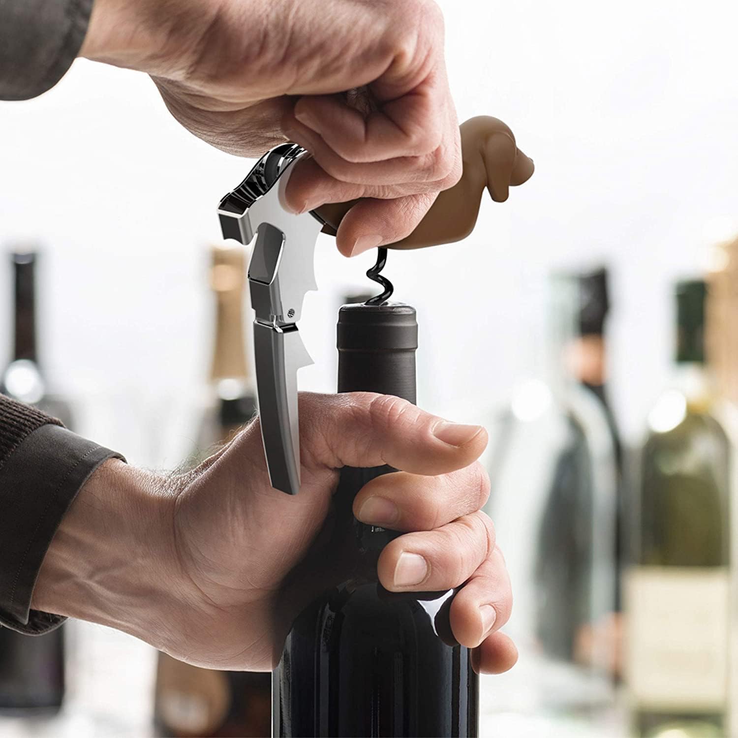 Dog Wine Bottle Opener Corkscr - Wine In Beer Bottle recensione e prezzo