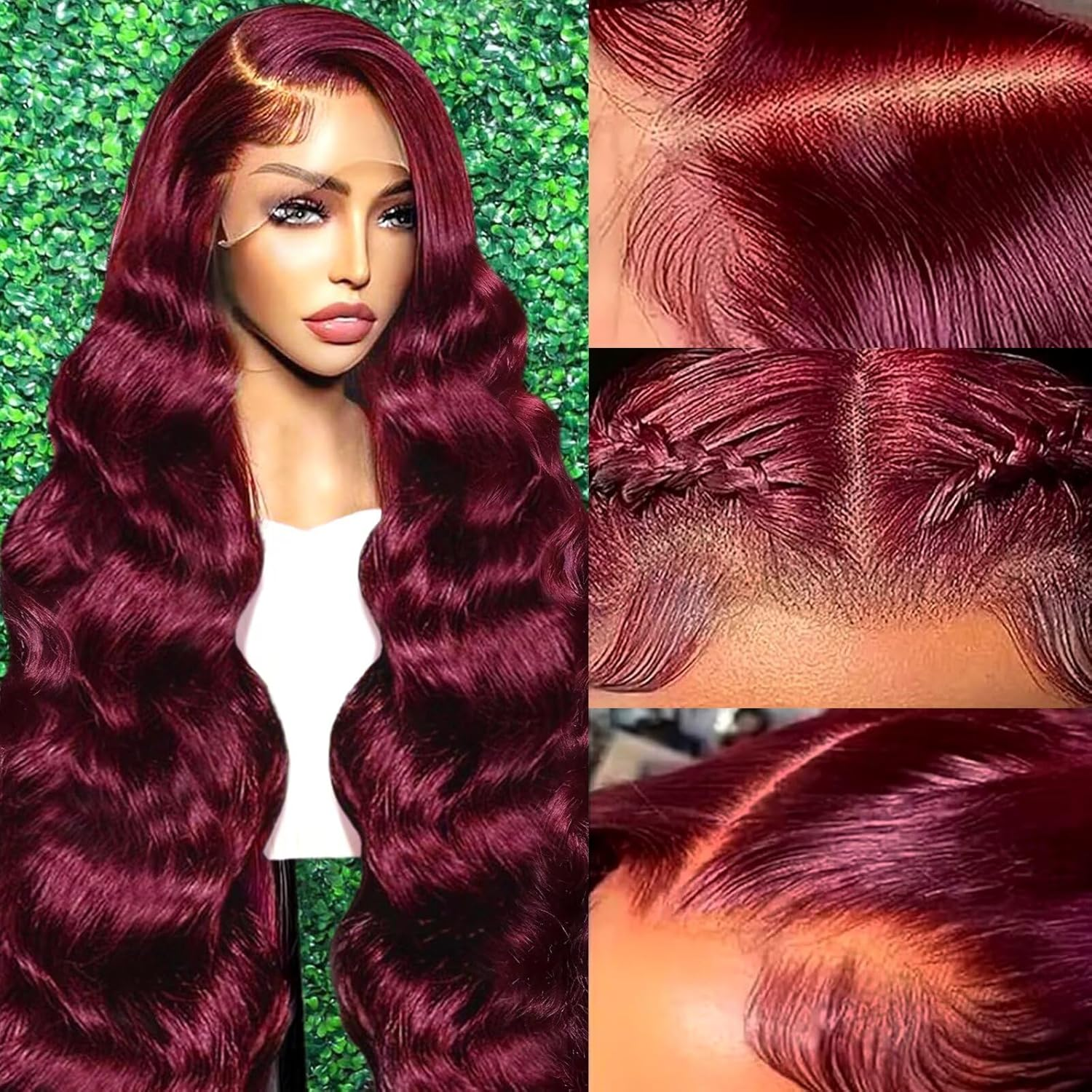 99j Burgundy Lace Front Wig Hu - Wine & Beer Emporium recensione e prezzo