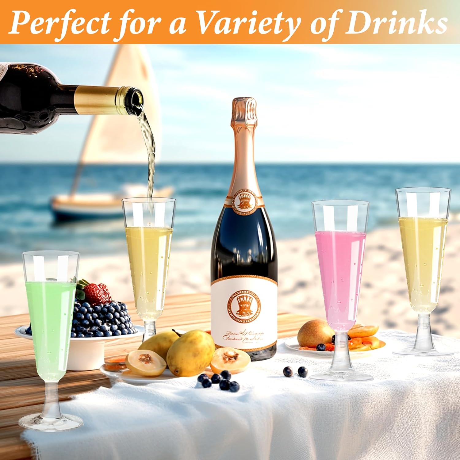Plastic Champagne Flutes 40 Pa - Wine & Beer Emporium recensione e prezzo